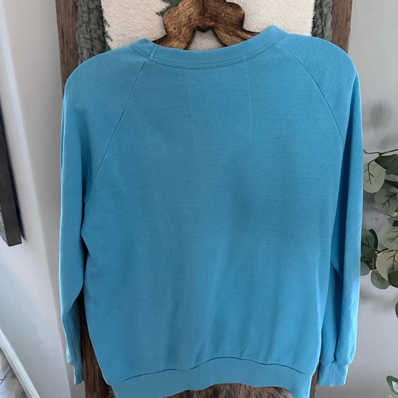 Aviator Nation Blue Sweatshirt with Rainbow Stripes - Picture 5 of 5